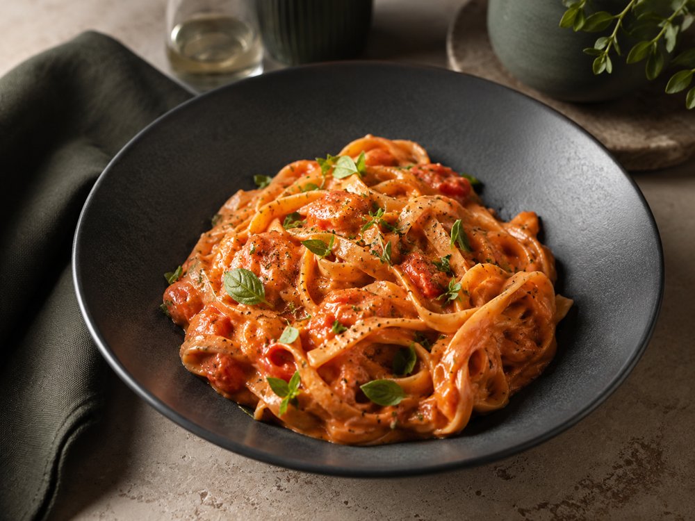 토마토 크림 파스타 참고 이미지