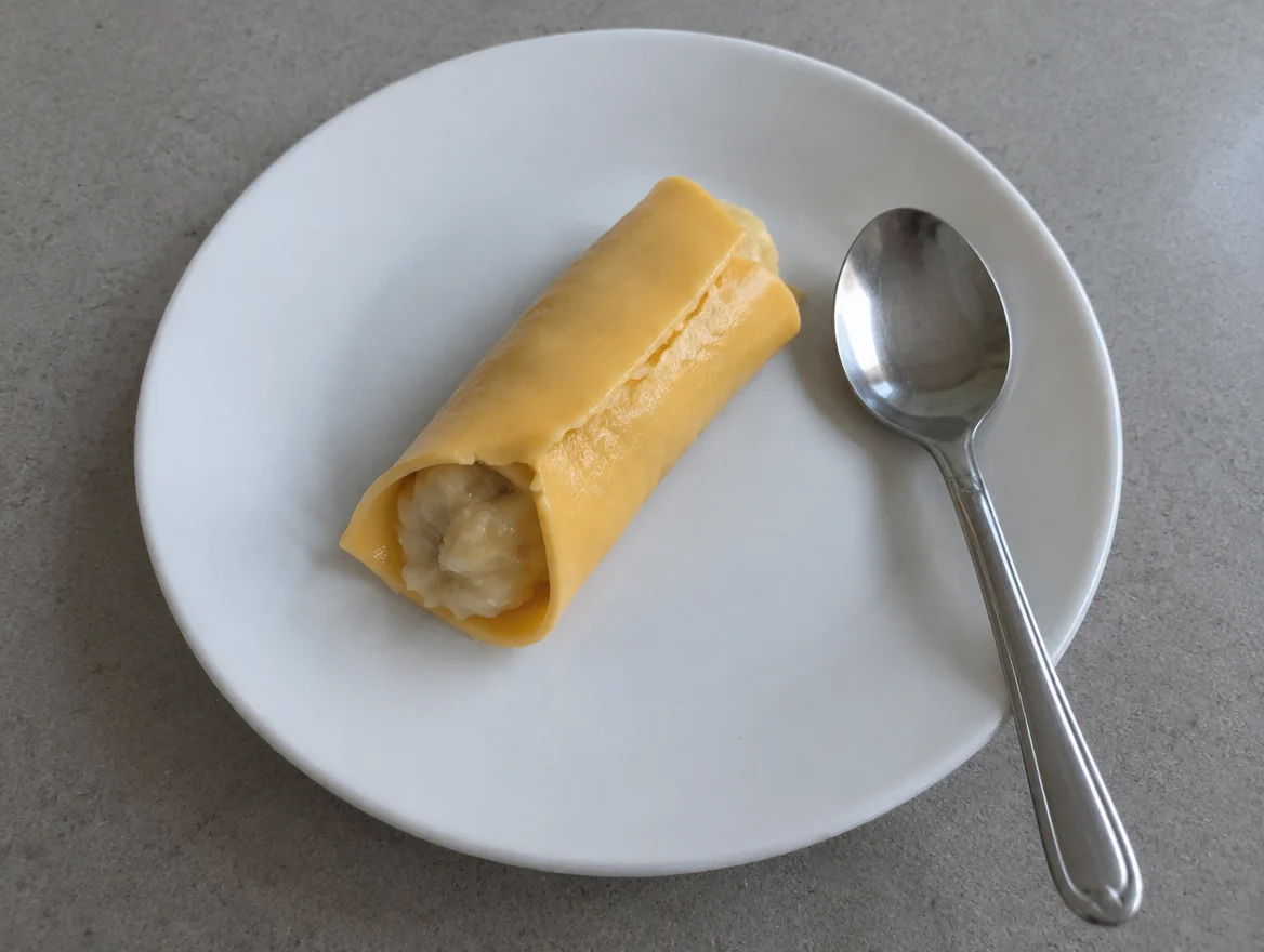 바나나 치즈 롤 · AI 예시 이미지